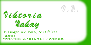 viktoria makay business card